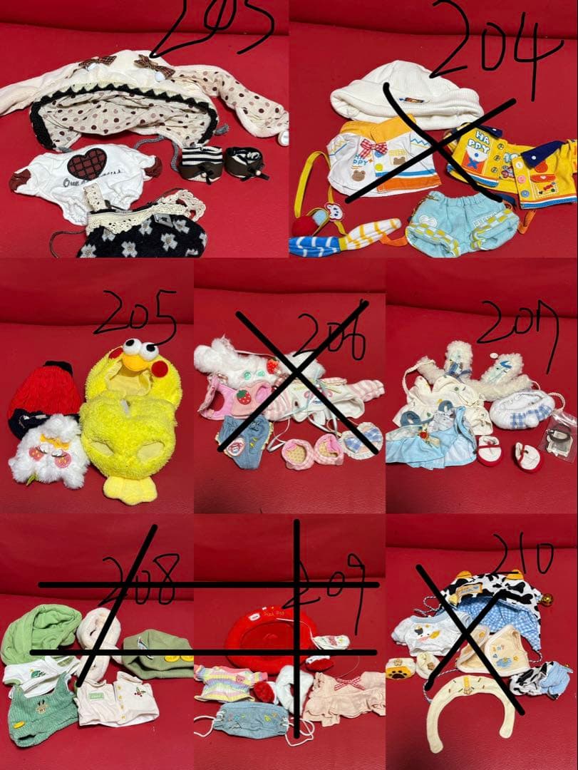 新品未使用20㎝ぬいぐるみ服　着せ替え