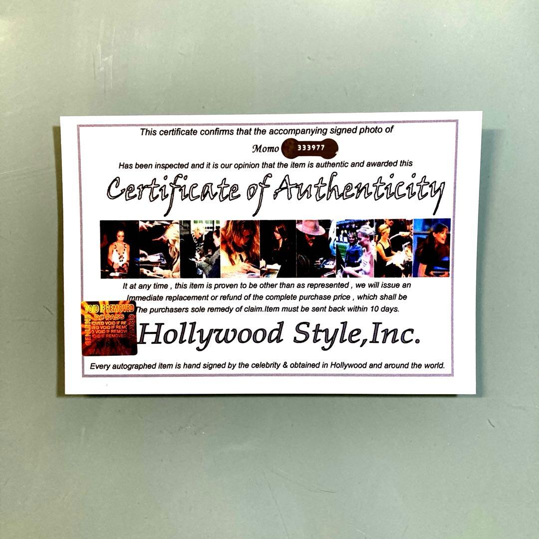 モモ直筆サイン入り超大型写真…Momo…TWICE‥