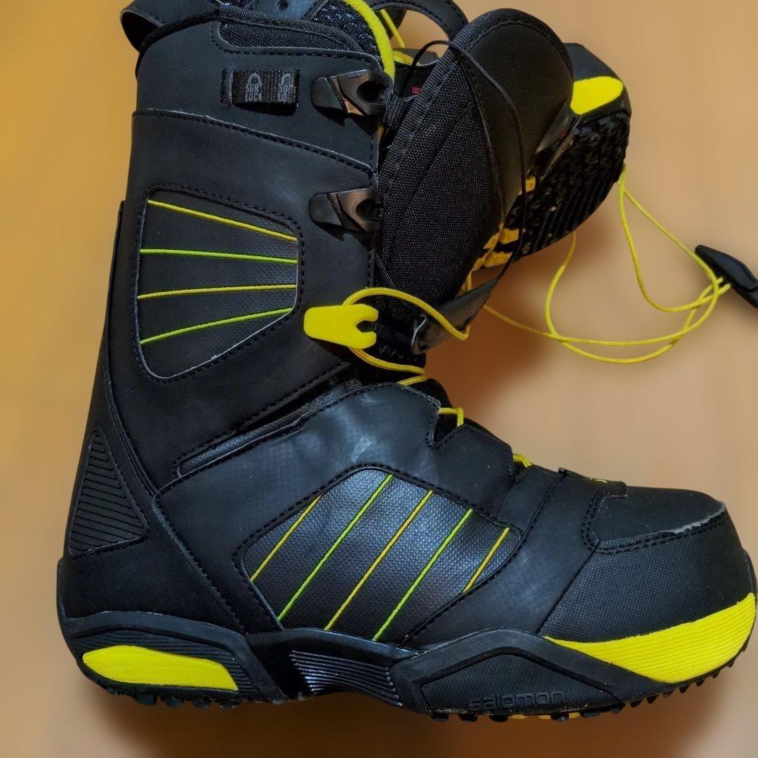 SALOMON スノーボードブーツ SYNAPSE WIDE ブラック/イエロー