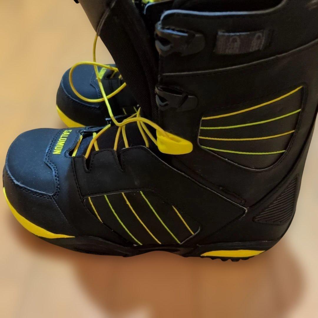 SALOMON スノーボードブーツ SYNAPSE WIDE ブラック/イエロー