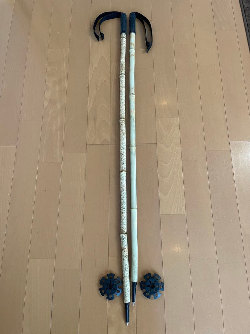 長さ指定可能　スキーポール　ストック　竹製ストック　バンブーストック