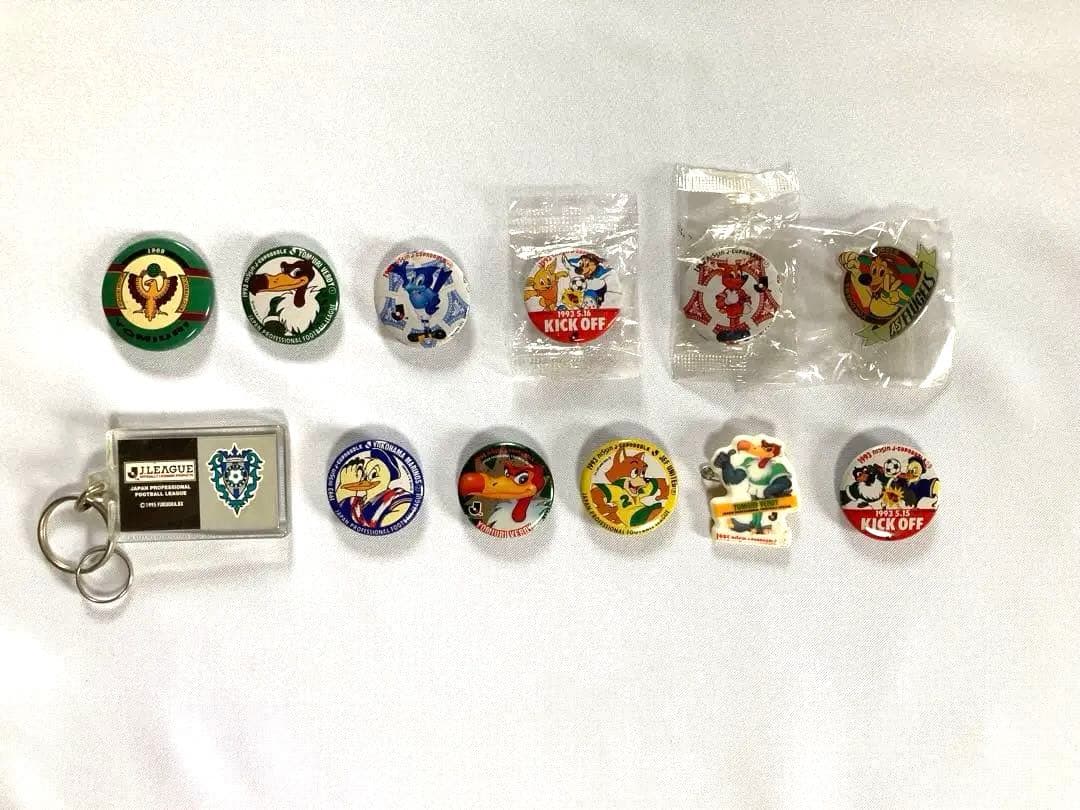 【まとめ売り22点】初期　Jリーグ　グッズ & 中田英寿カード2セット　当時物