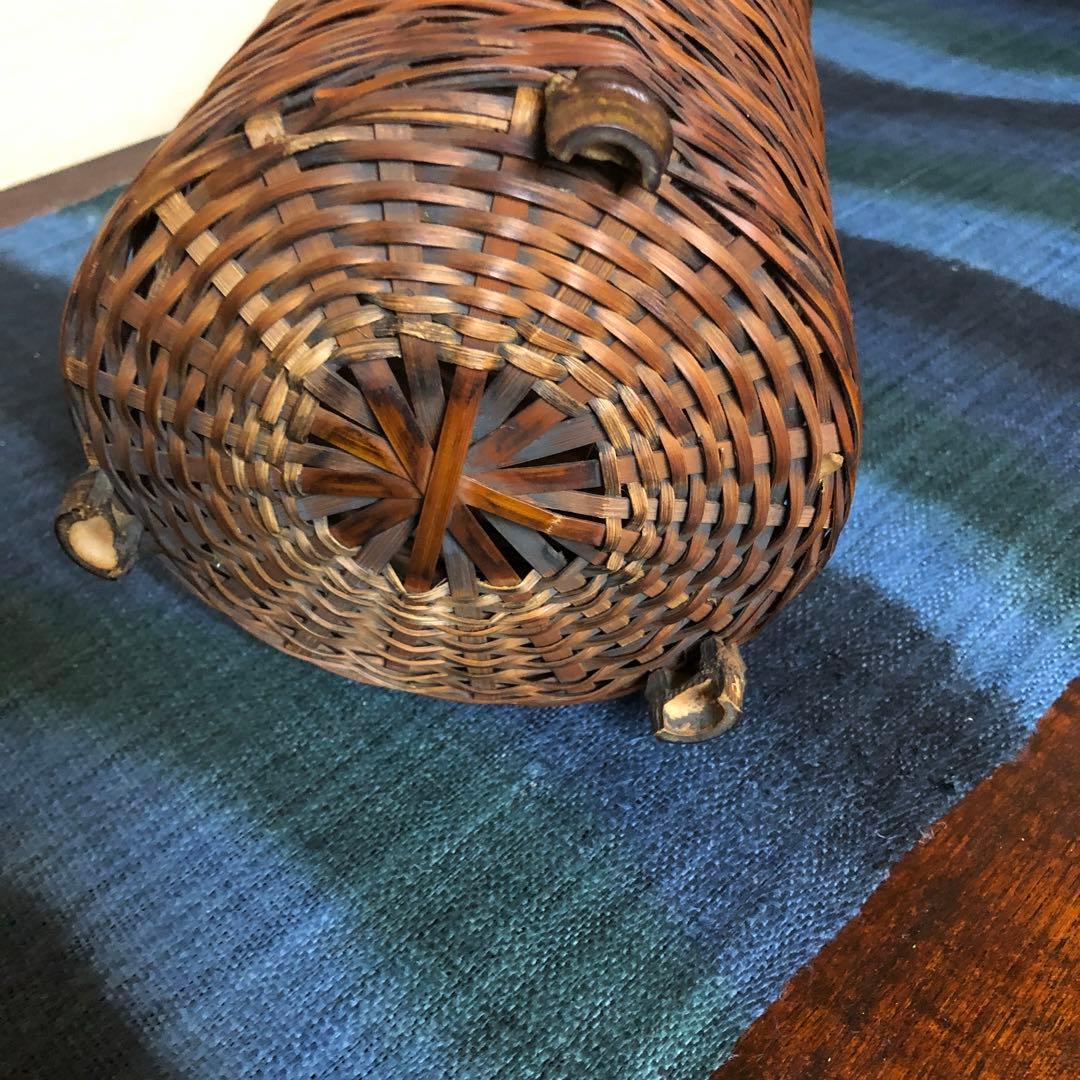 民藝　竹工芸品　花入れ　花籠　竹細工