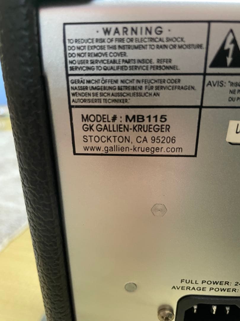 N*e様 Gallien-Krueger MB115 Made in USA