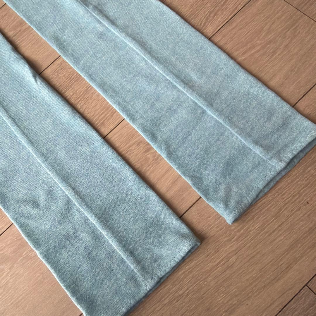 ルビアウェア　ライトブルー レッグウォーマー Sサイズ