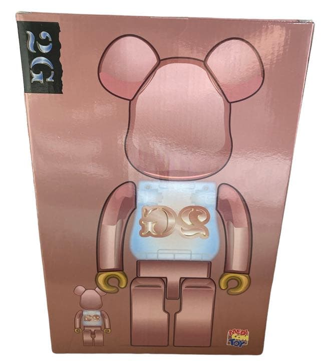 BE@RBRICK 2G PINK GOLD CHROME 100％&400％