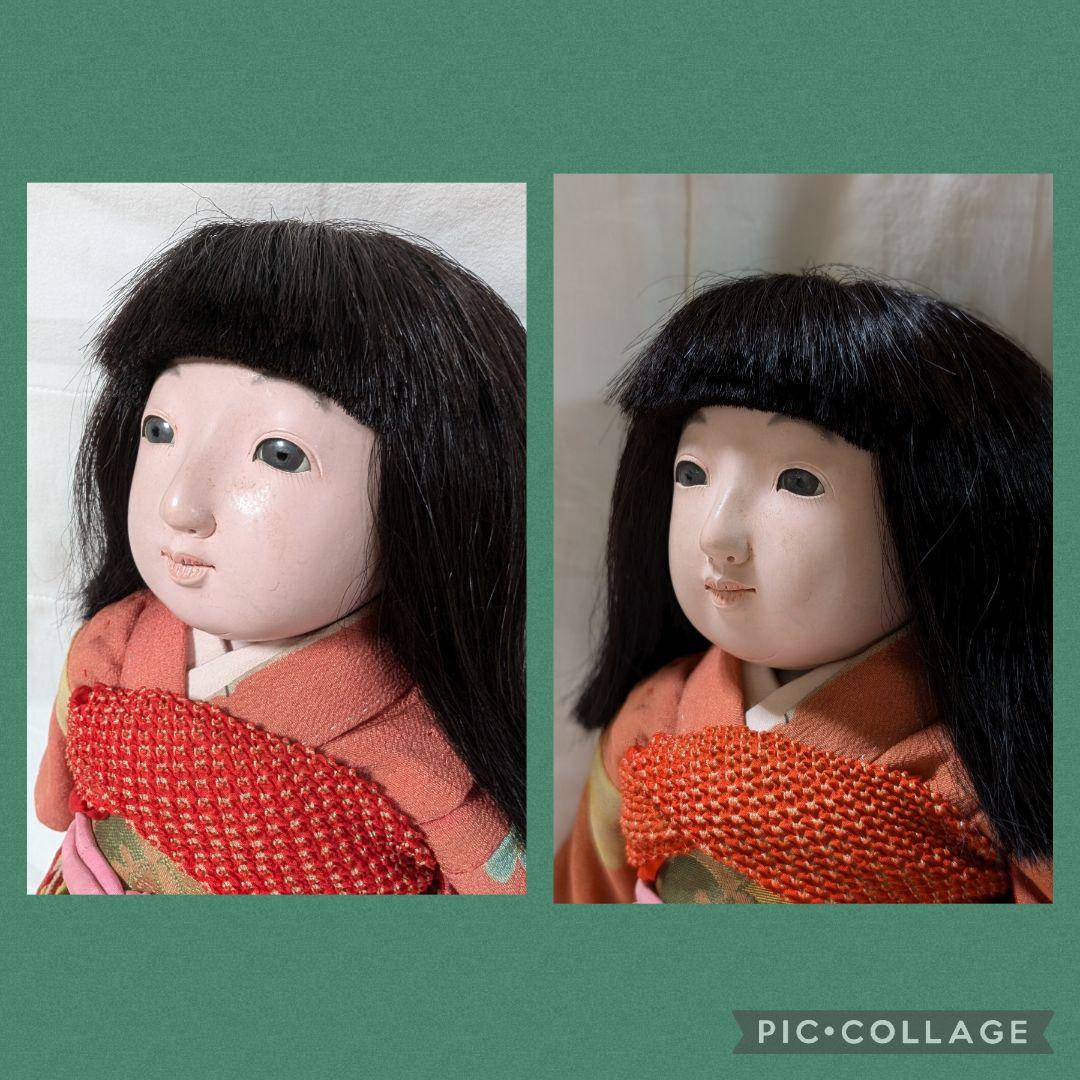 市松人形　小柄な優しいお顔の可愛いお嬢様　身長36.5cm