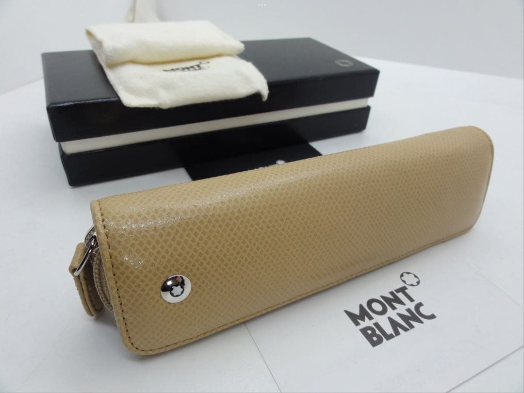 ※未使用保管品★完売！入手困難品ヴェルベット・ベージュ★本革製ボエム★モンブラン