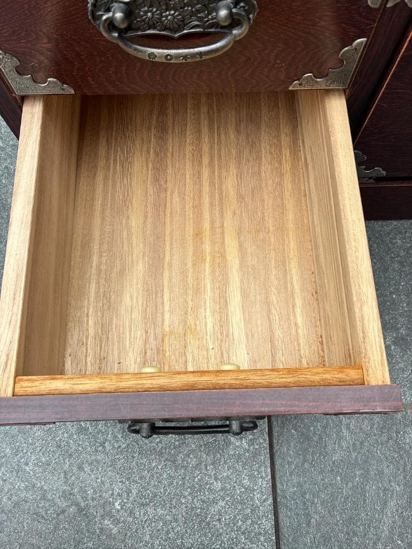 階段箪笥 昭和レトロ 左下り 飾り棚 収納棚 アンティーク家具 小物収納