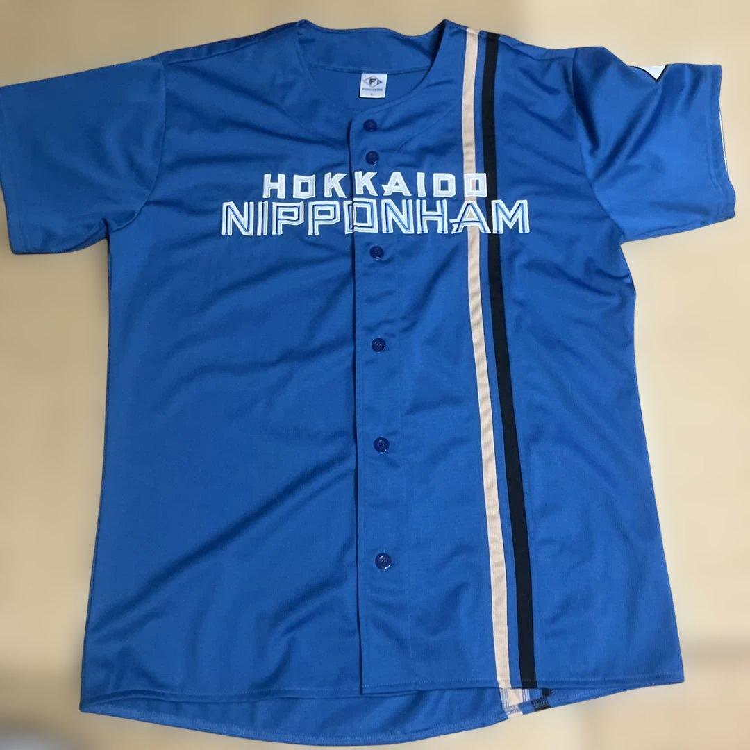 【刺繍 Lサイズ】日本ハムファイターズ　日ハム　新庄剛志 ユニフォーム ビジター