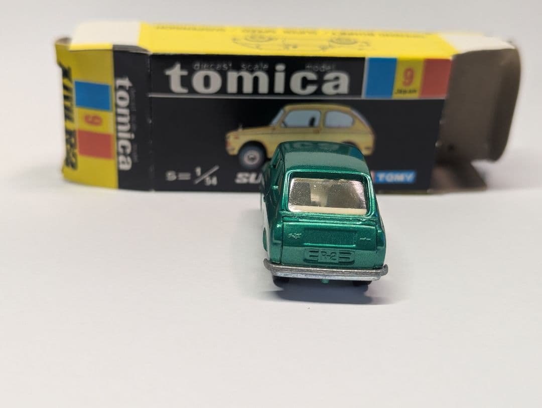 9 黒箱 箱付き スバル r2 トミカ アイボリーシート 日本製