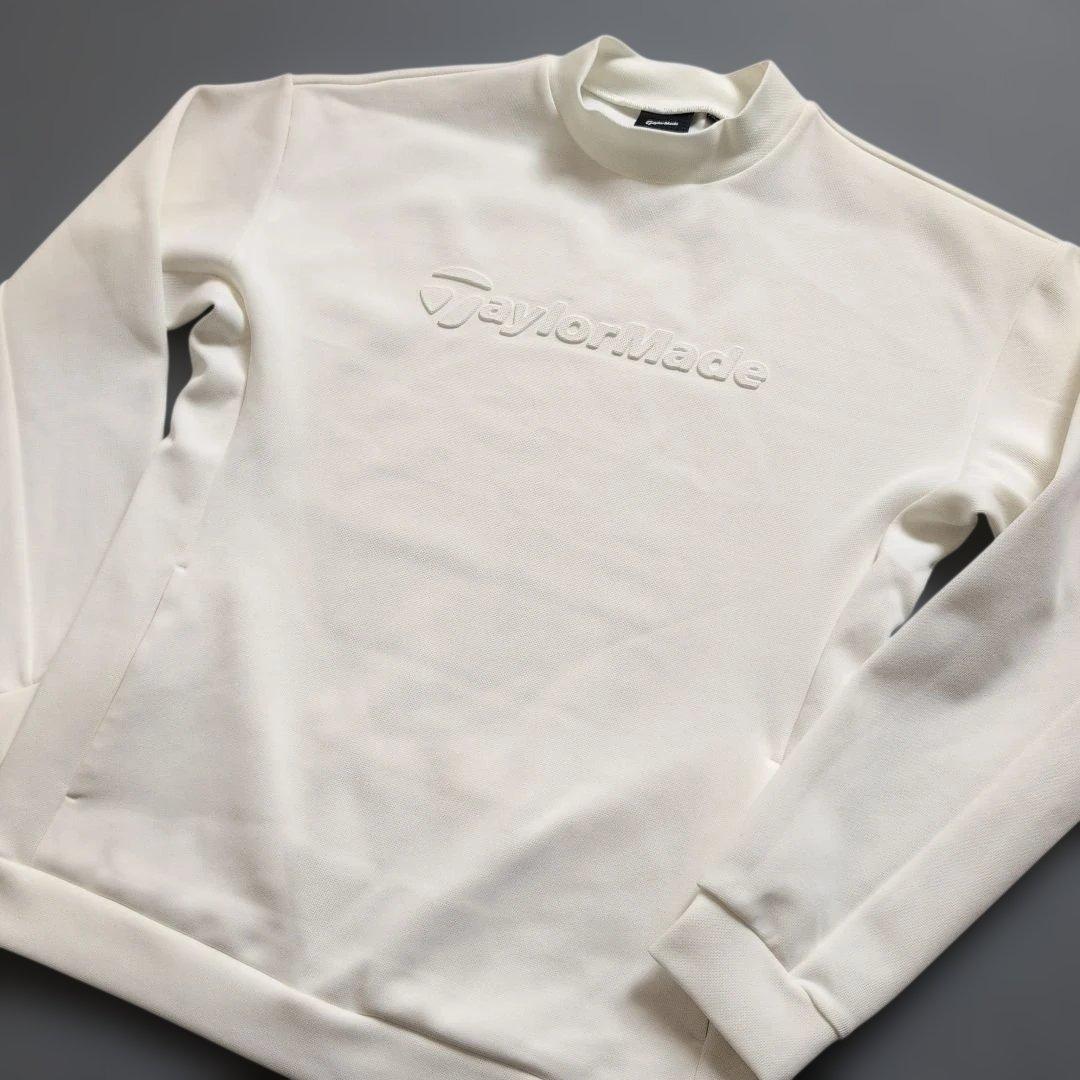 【美品】テーラーメイドゴルフ 3D立体ロゴ　モックネック長袖　M