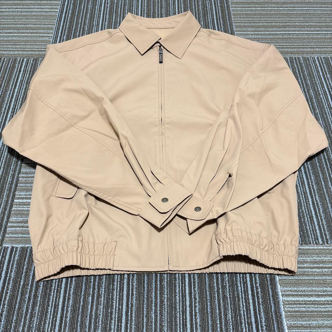 新品未使用　DAKS ベージュ ジップアップジャケット L