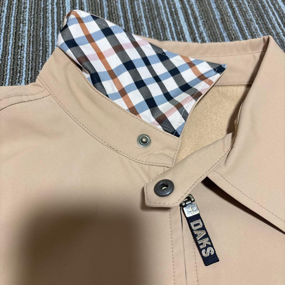 新品未使用　DAKS ベージュ ジップアップジャケット L