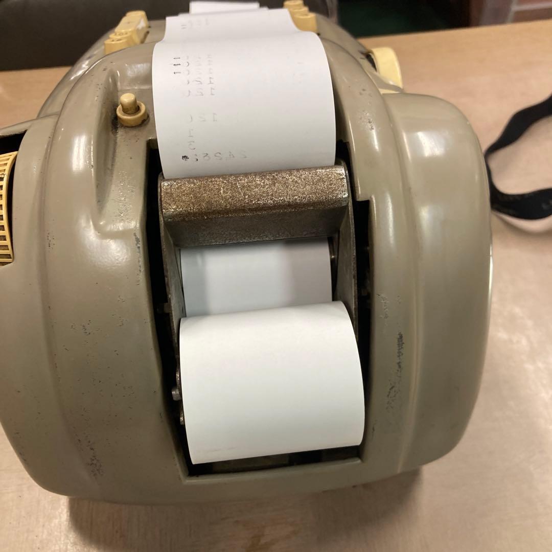 【超希少！送料込！】フランス製　機械式電卓　Burroughs TEN KEY