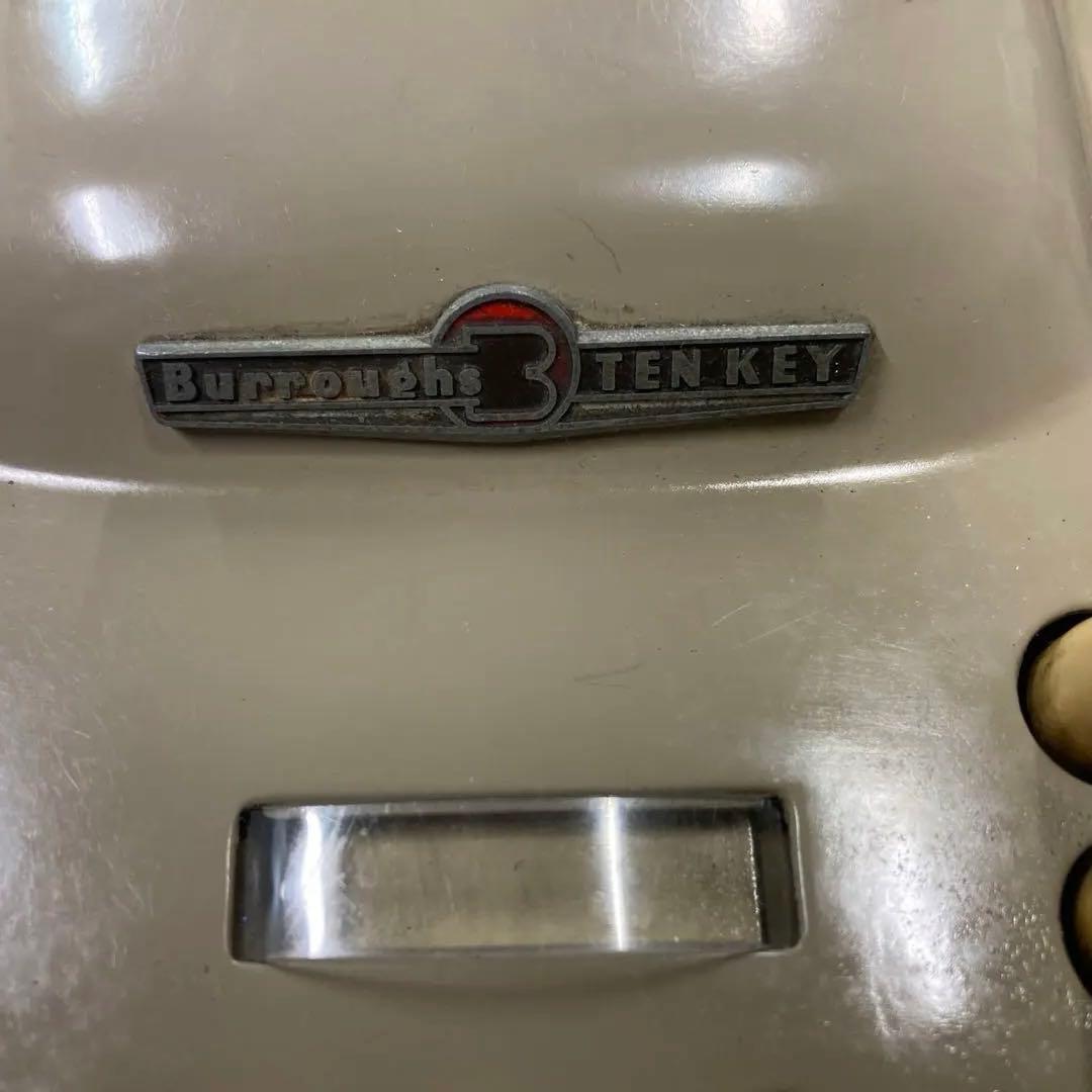 【超希少！送料込！】フランス製　機械式電卓　Burroughs TEN KEY