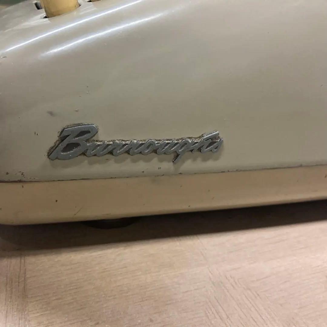 【超希少！送料込！】フランス製　機械式電卓　Burroughs TEN KEY