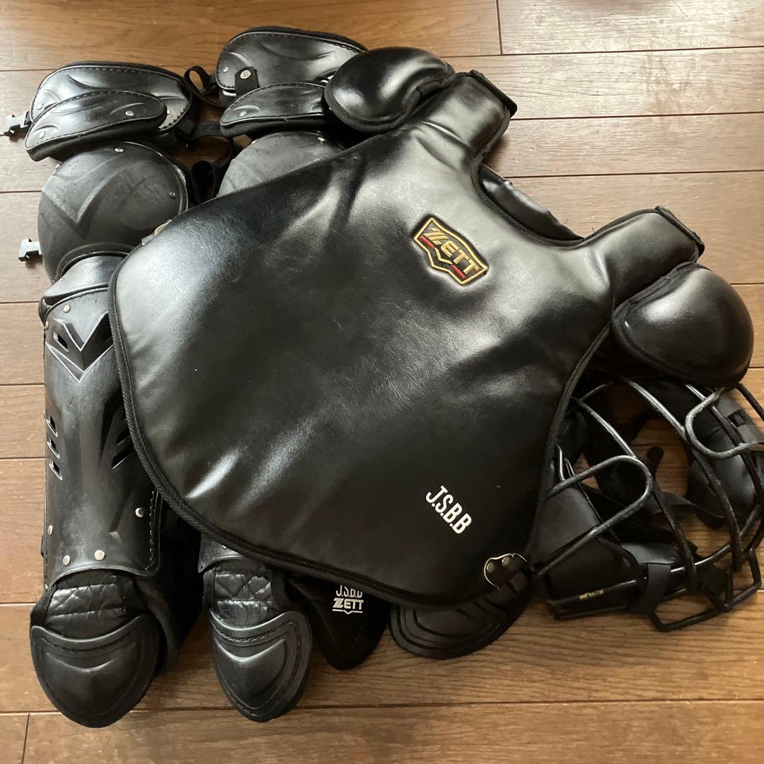 ZETT JSBB キャッチャー防具セット ブラック