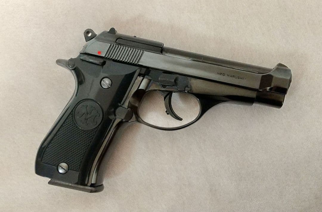 強化版 ベレッタ M84 Wディープブラック ABS モデルガン マルシン