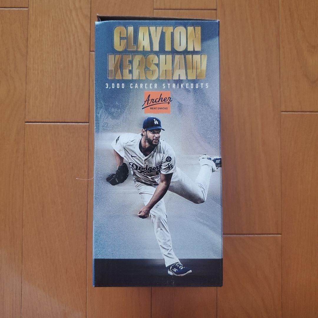 ドジャース クレイトン・カーショウ 3000奪三振記念ボブルヘッド人形。