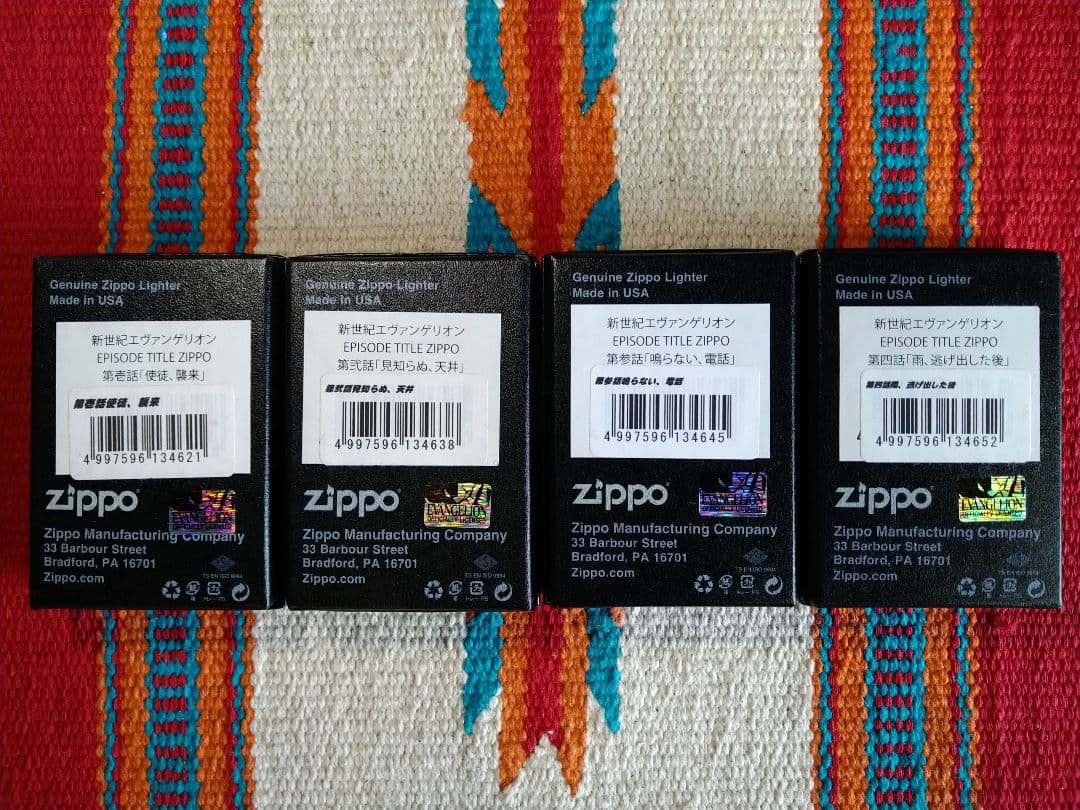 プレミアム！エヴァンゲリオン　エピソードタイトルZIPPO　新品コンプリート！