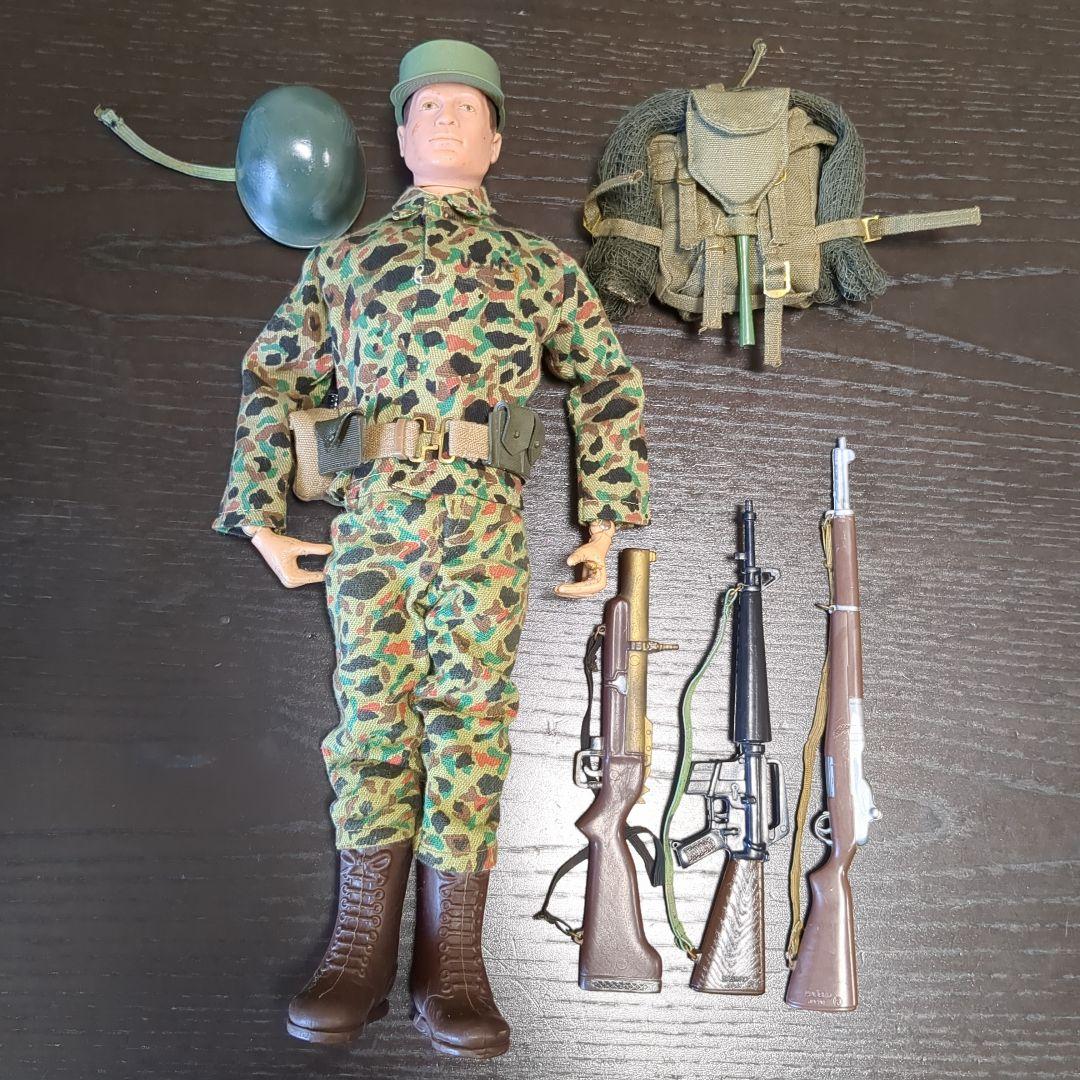 60年代　ハスブロ　GIジョー　カモフラージュ　　海兵隊　装備セット