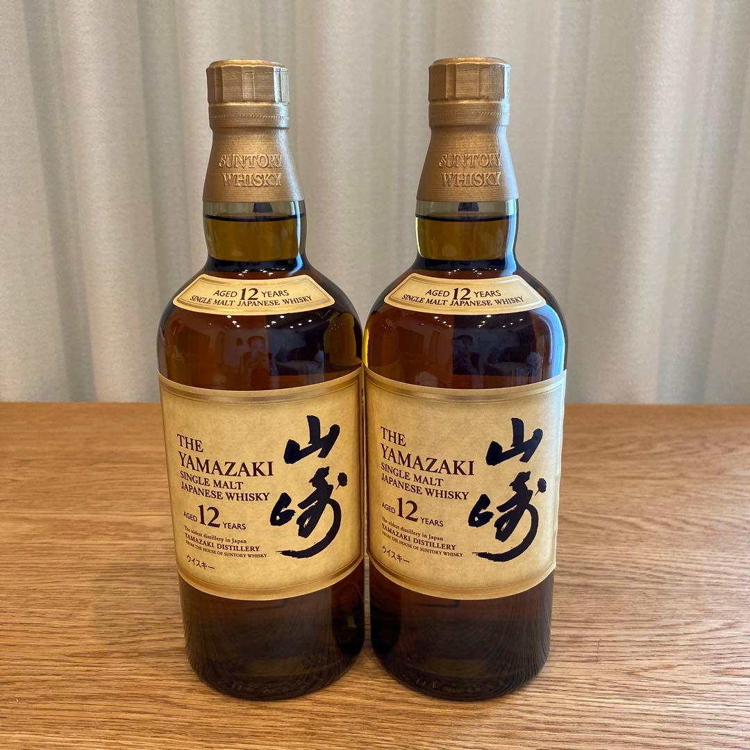 山崎12年 シングルモルトウイスキー 700ml 2本セット