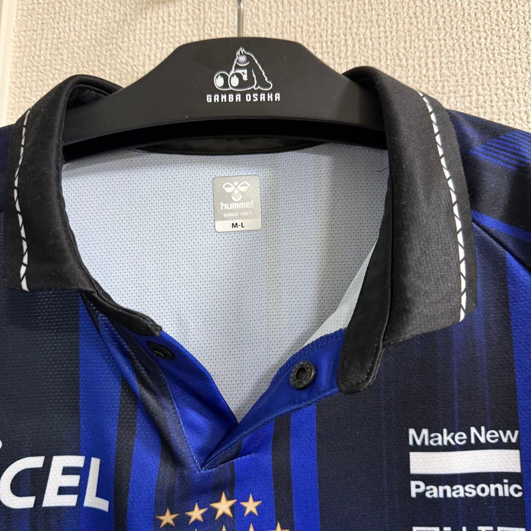 美品！ガンバ大阪2025 中谷進之介レプリカユニフォーム半袖M-Lおまけつき！