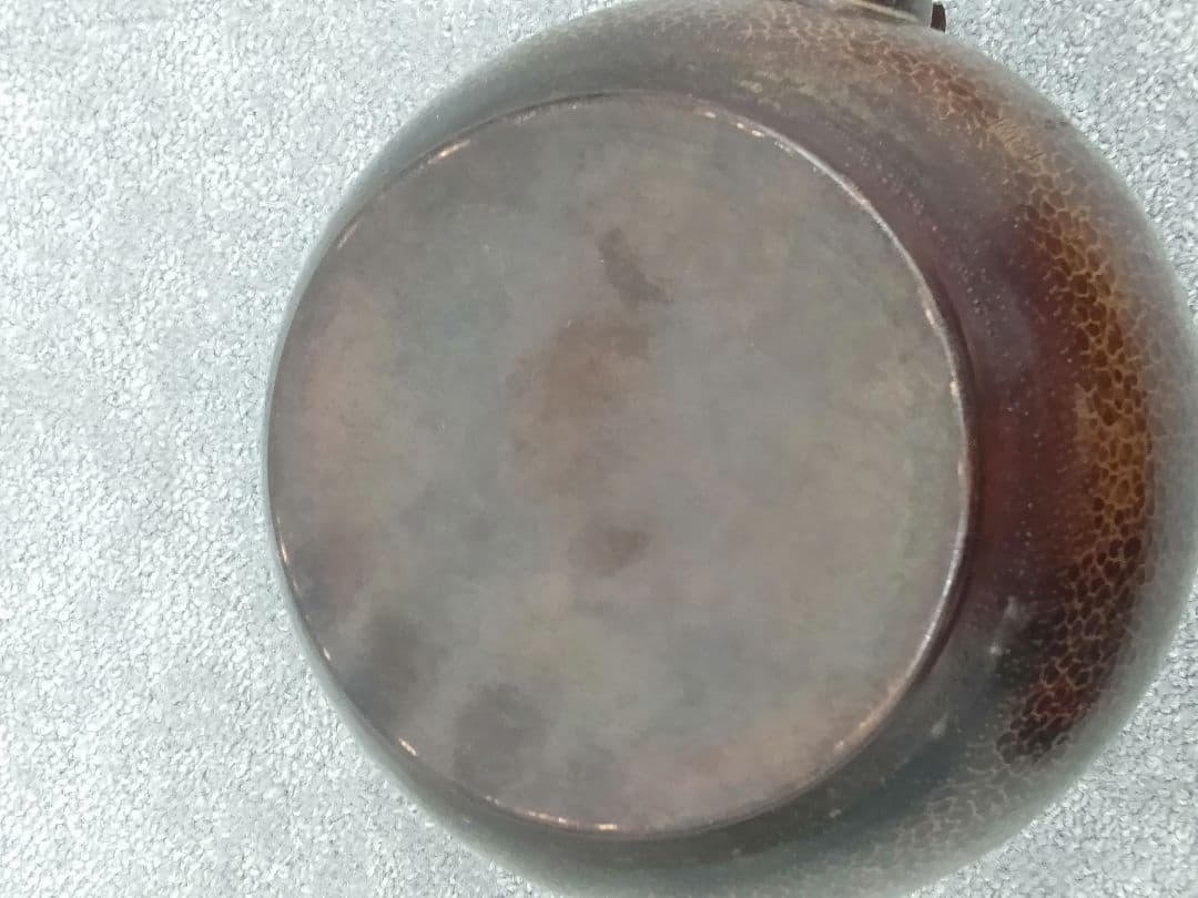 銅製 打ち出し模様 鉄瓶