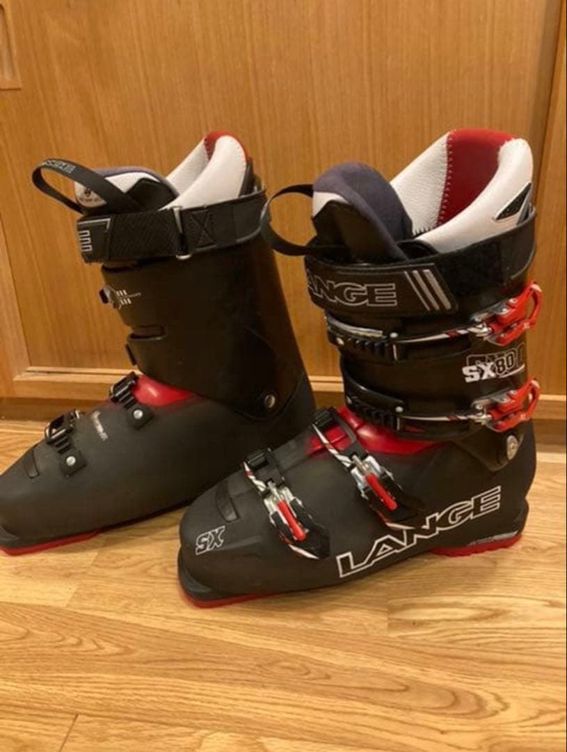 LANGE SX 80 スキー ブーツ 黒/赤