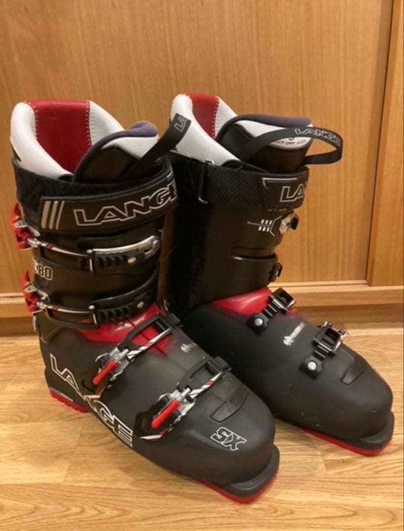 LANGE SX 80 スキー ブーツ 黒/赤