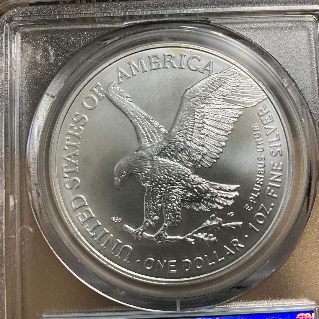 【新品】Silver Eagle イーグル銀貨2023 PCGS MS70