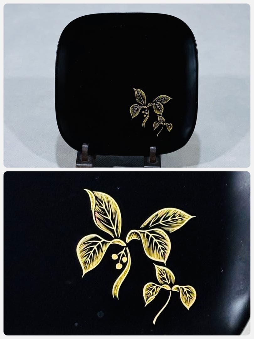 輪島塗　中山強造　図替 銘々皿　美品　共箱　茶道　懐石道具　送料込