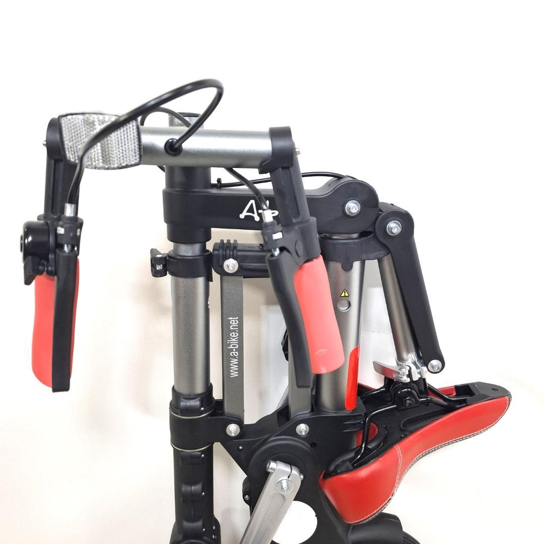 美品★A-bike city 折りたたみ自転車★ノーパンクタイヤ★シリアルあり★