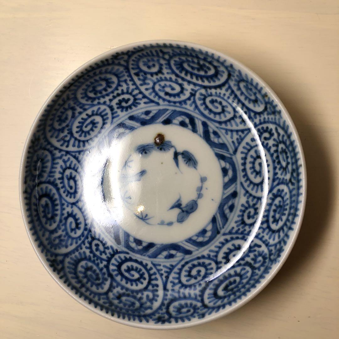 古伊万里☆骨董☆蛸唐草☆小皿六枚☆完品
