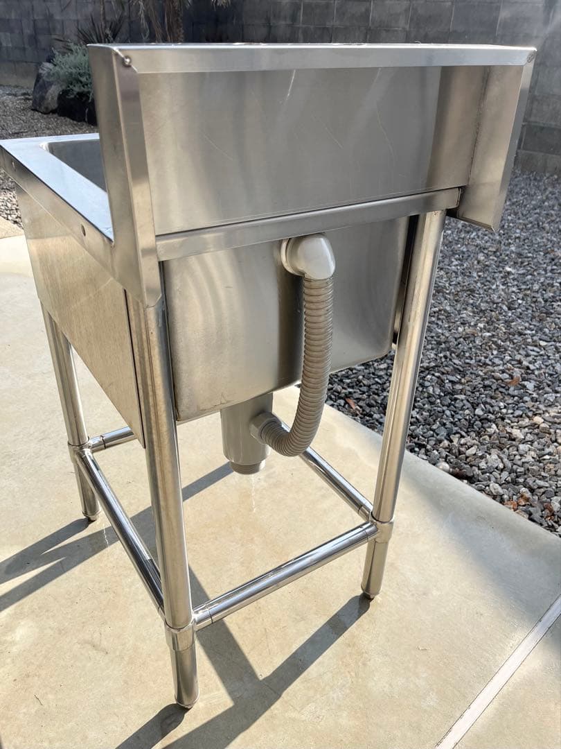 ステンレス1槽シンク 流し台 業務用　450×600×800