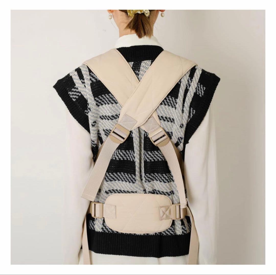 【mi】moncheri キルティングフロントリュック S ベージュ