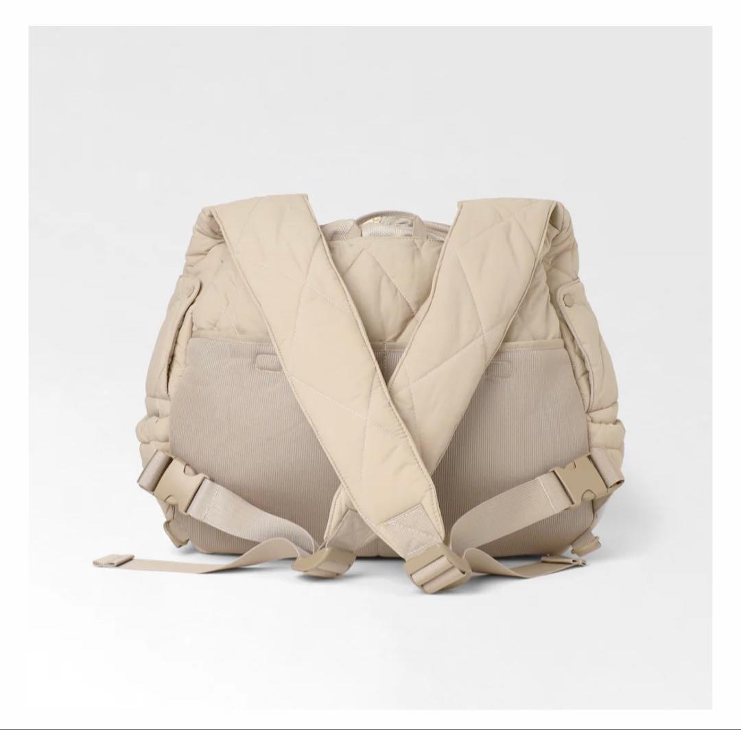 【mi】moncheri キルティングフロントリュック S ベージュ