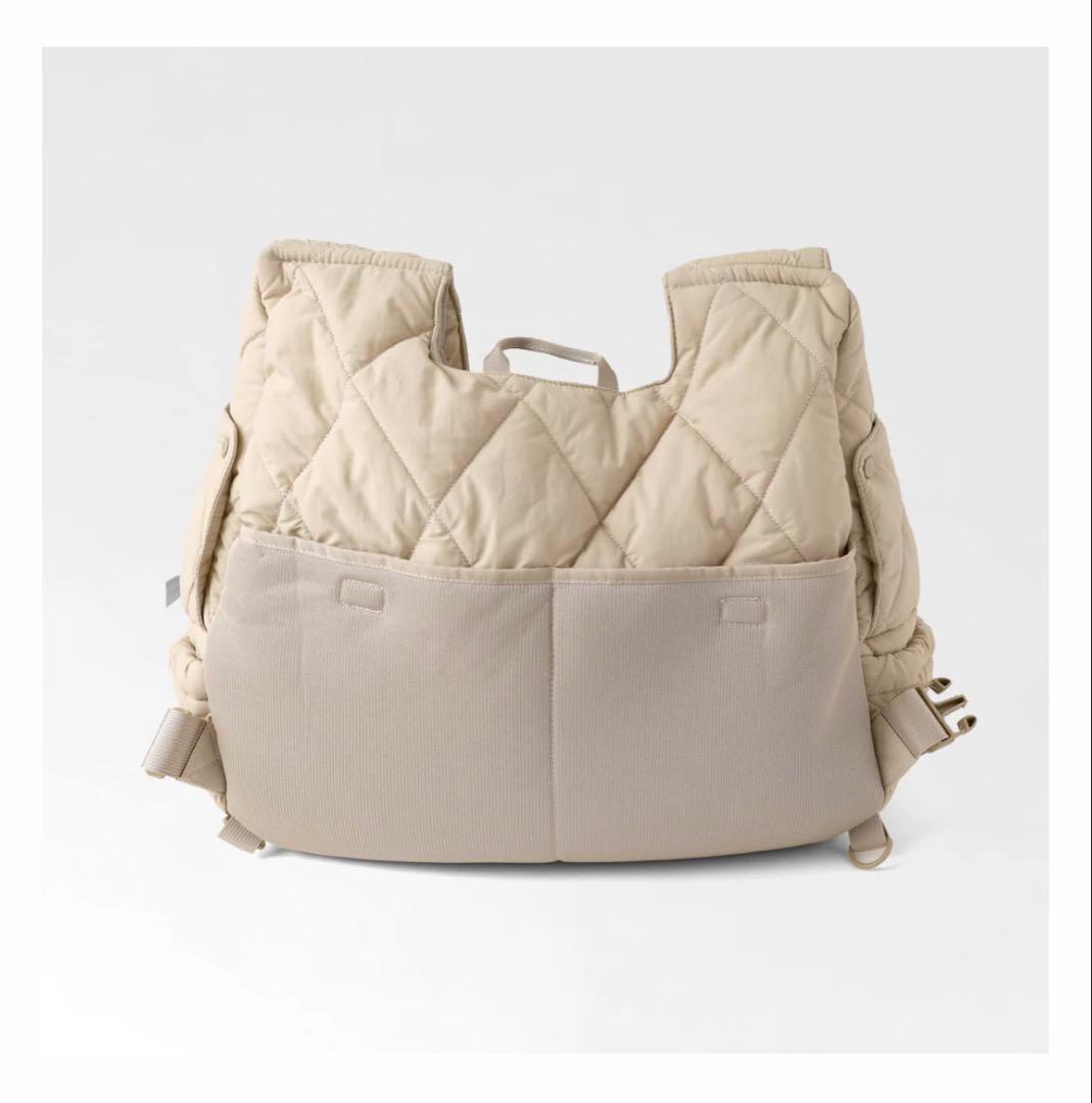 【mi】moncheri キルティングフロントリュック S ベージュ