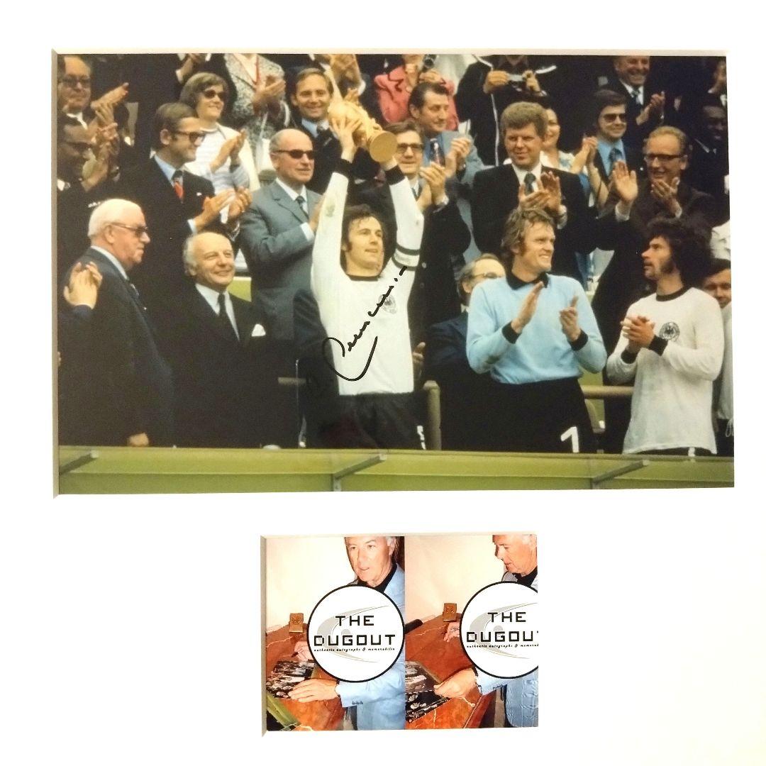 ベッケンバウアー直筆サイン入り西ドイツ代表1974フォト