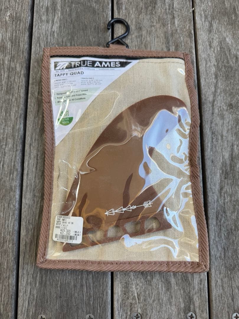 TRUE AMES FIN TAPPY QUAD 4FIN サーフィン フィン