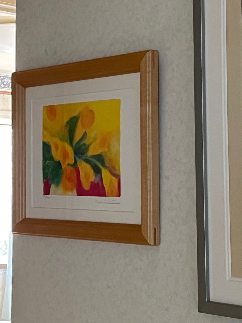 額入り版画　ジニー・キム　エディション番号、サイン有り　新品額