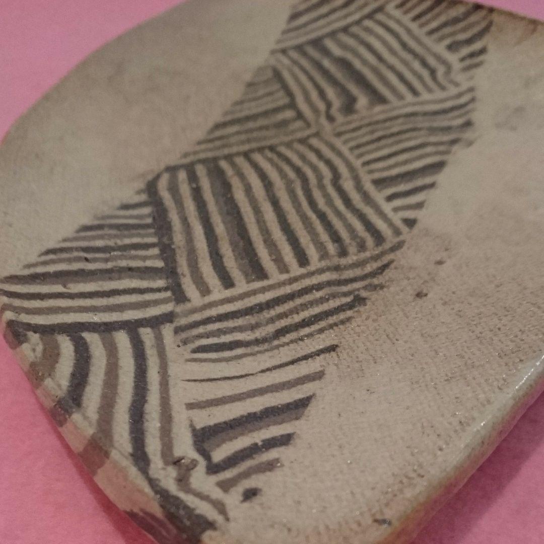 初代 双鶴 作 練込 皿