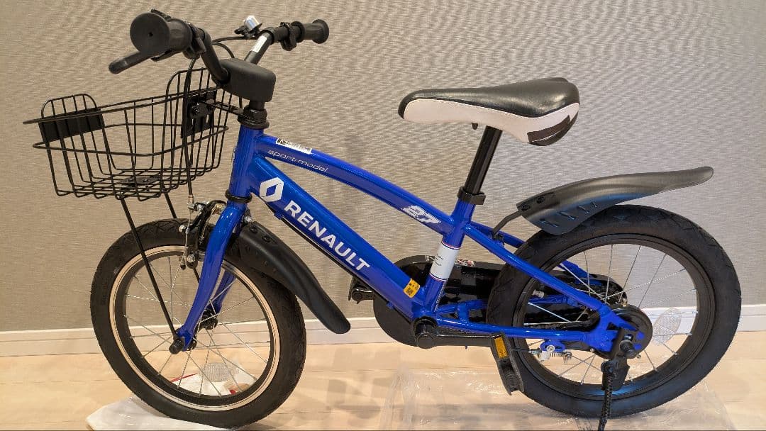 RENAULT ルノー 幼児用自転車 青 （補助輪付き）直接引き取りのみ
