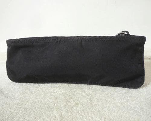良品　プラダ　PRADA　ナイロン　レザー　三角ロゴプレート　ペンケース　筆箱