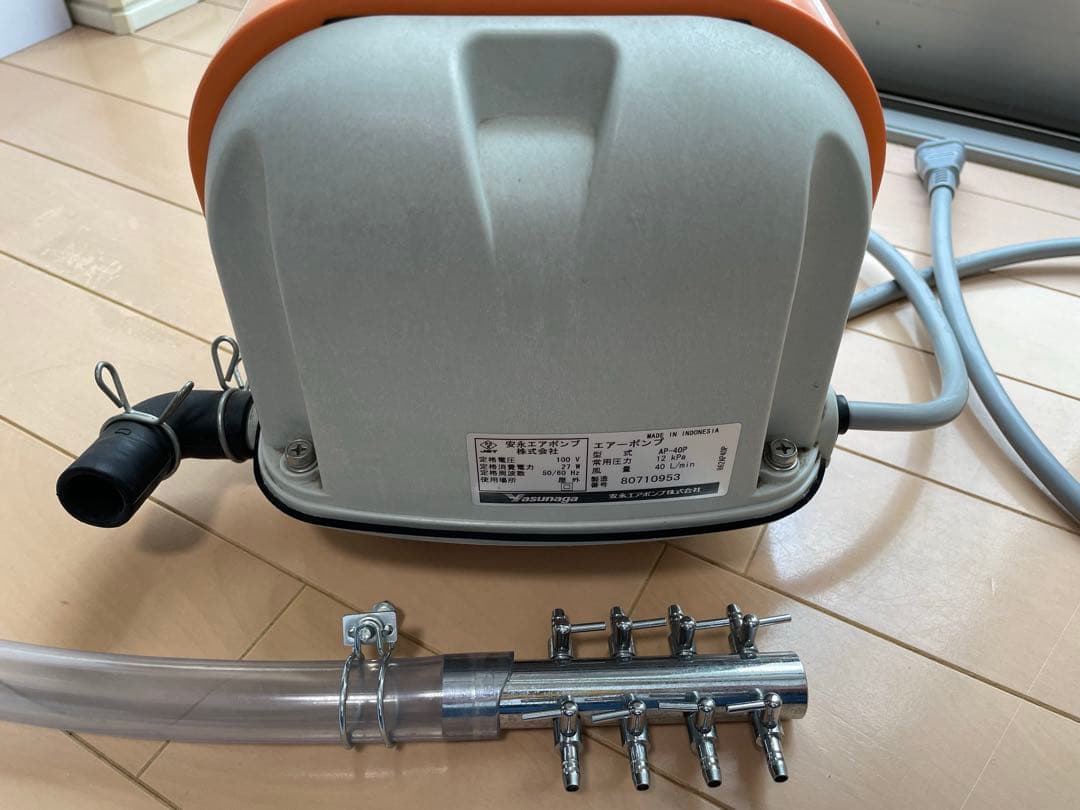 安永エアポンプ AP-40P 型 電動ポンプ エアーポンプ