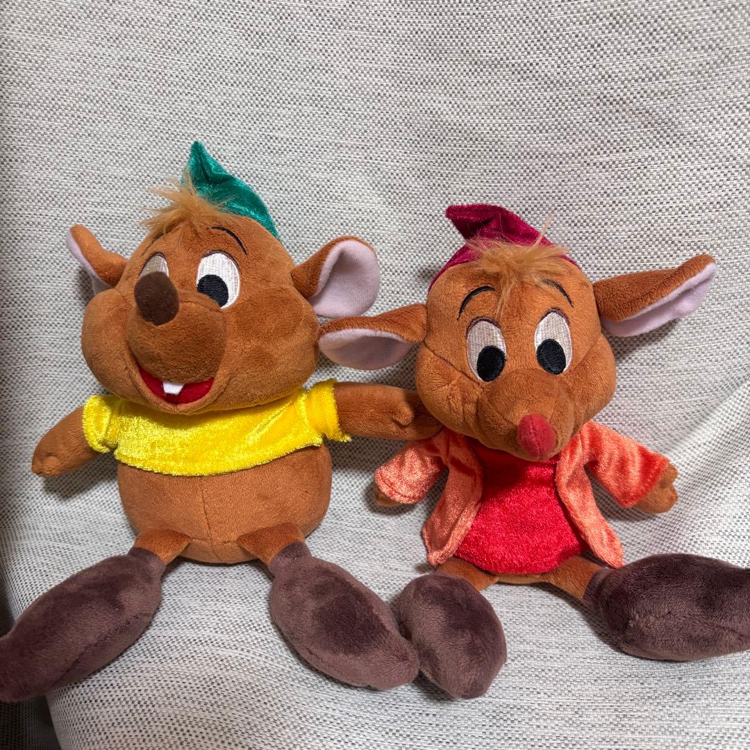 シンデレラ　ガスとジャックのぬいぐるみ