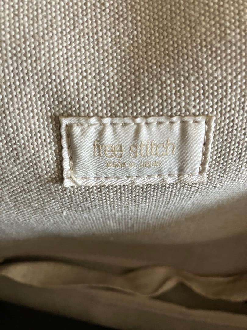 フリーステッチ　トートバッグ　リネン　ソリッド　S