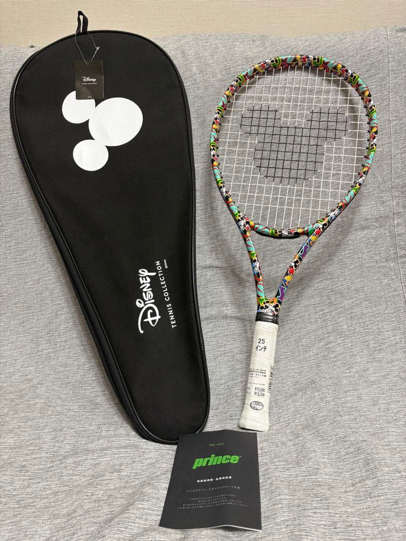 激レア　プリンス　ディズニー　ビースト25 テニスラケット ミッキー柄 新品