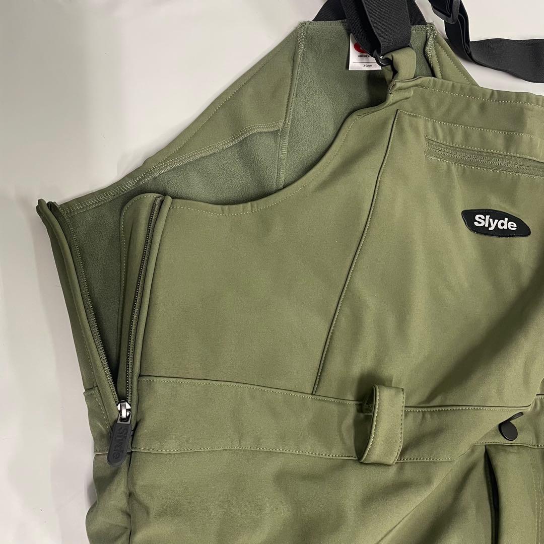 Slyde スノーボードウェア ビブパンツ LL カーキ 22SNSLY004